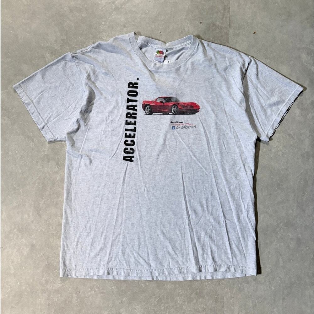 2000s Vintage General Motors Auto Show Heather Grey T Shirt -XL